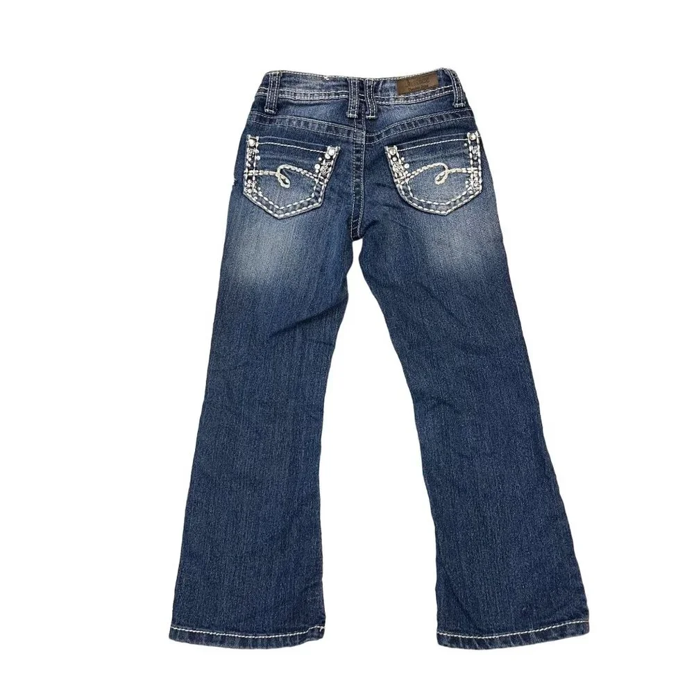 Justice Simply Low Bootcut Girls Jeans Size 6R - Picture 2 of 12